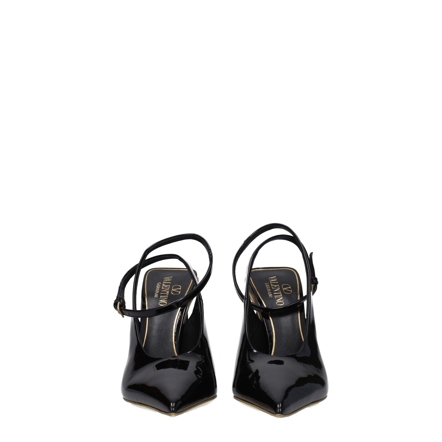 Valentino Garavani Black Leather Sandals