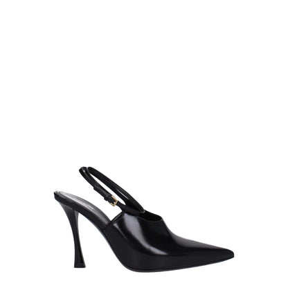 Givenchy Black Leather High Heel Pumps