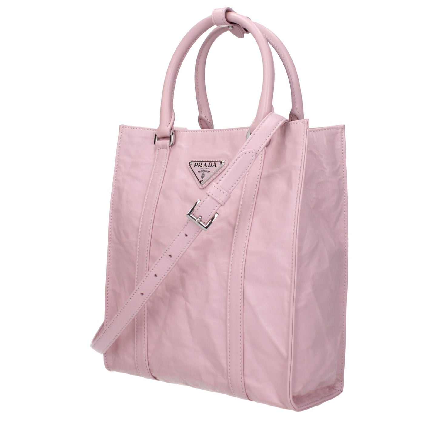 Prada Pink Leather Handbags