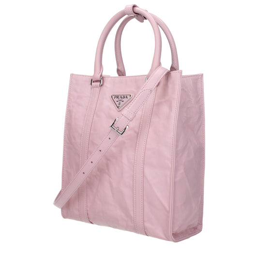 Prada Pink Leather Handbags