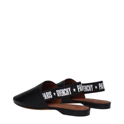 Givenchy Black Leather Slides