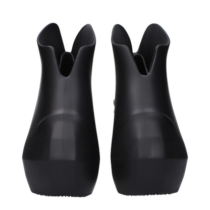 Givenchy Black Cotton Wedge Sandals