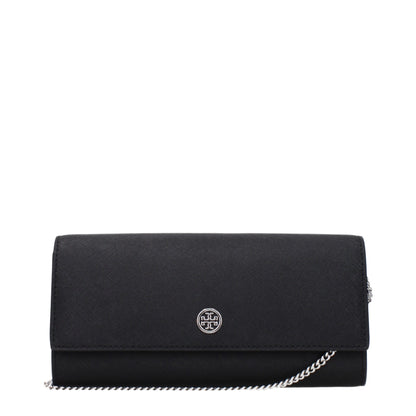 Tory Burch Black Leather Clutch Bag