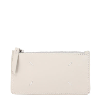 Maison Margiela Beige Leather Wallet