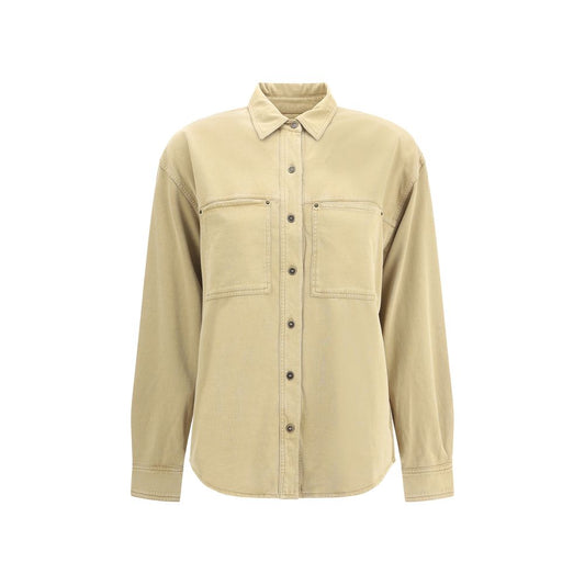 Marant Etoile Beige Cotton Dress Shirt