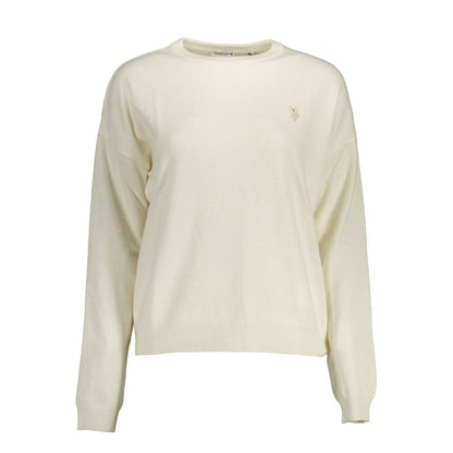U.S. POLO ASSN. White Wool Sweater