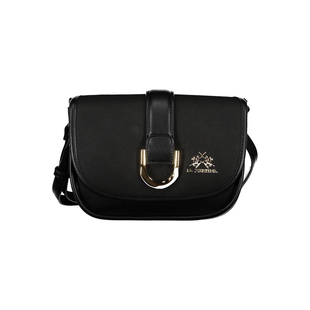 La Martina Black Polyethylene Handbag