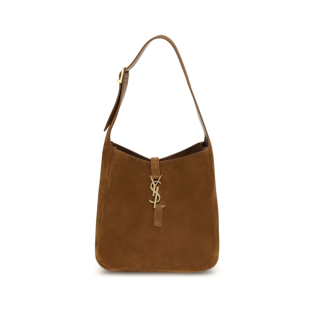 Saint Laurent Brown Calf Leather Bos Taurus Shoulder Bag