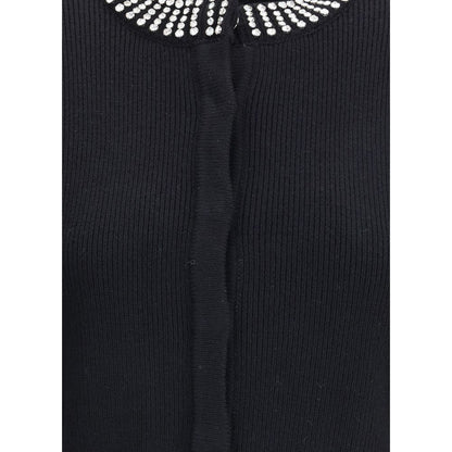 PINKO Black Nylon Cardigan