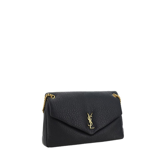 Saint Laurent Black Lamb Ovis Aries Aries Shoulder Bag