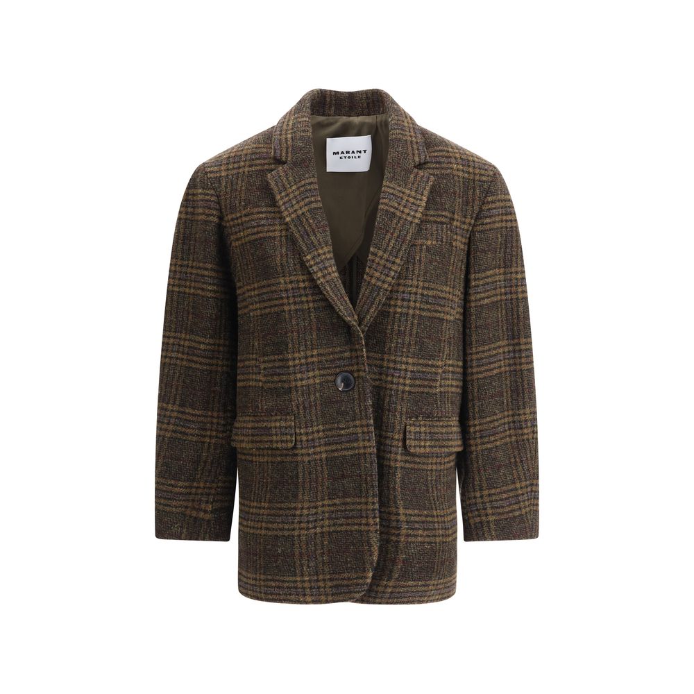 Marant Etoile Brown Fleece Wool Coat