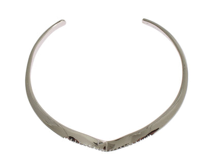 Nialaya Skyfall CZ 925 Silver Bangle Bracelet