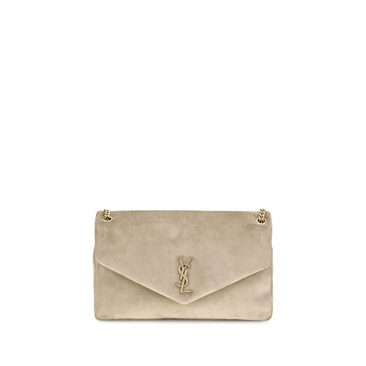 Saint Laurent Beige Calf Leather Bos Taurus Shoulder Bag