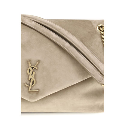 Saint Laurent Beige Calf Leather Bos Taurus Shoulder Bag
