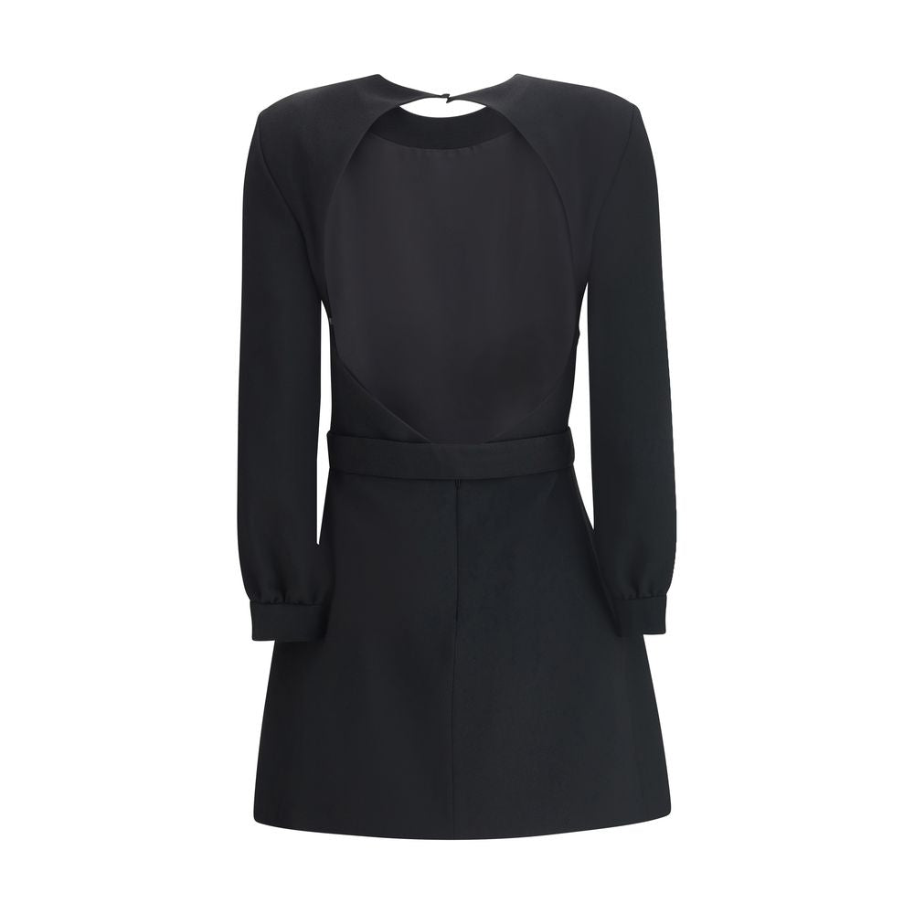 Saint Laurent Black Viscose Cocktail Dress