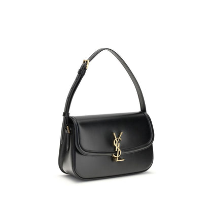 Saint Laurent Black Calf Leather Bos Taurus Shoulder Bag