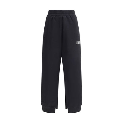 MM6 Black Cotton Joggers (Workout Pants)
