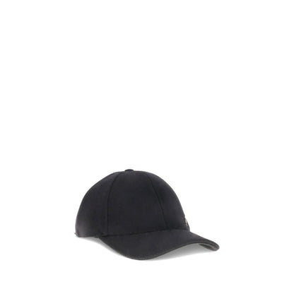 Saint Laurent Black Wool Cap (Baseball Hat)