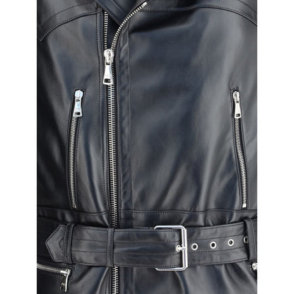 Alessandra Rich Leather Biker Jacket