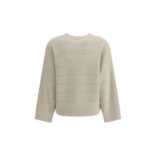 Brunello Cucinelli White Cashmere Cashmere Sweater