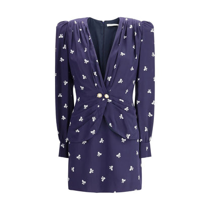 Abito casual in seta blu di Alessandra Rich