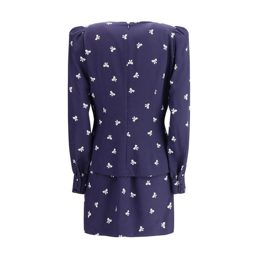 Abito casual in seta blu di Alessandra Rich