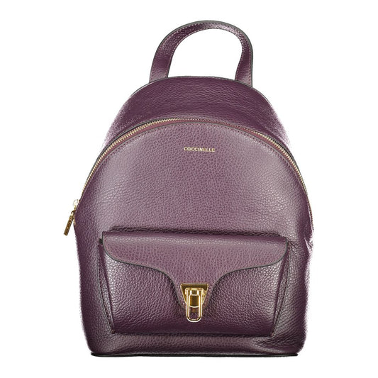 Coccinelle Purple Leather Women Backpack