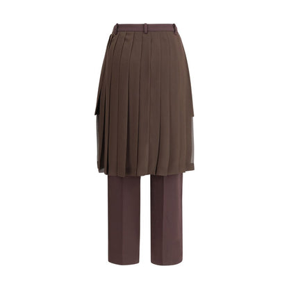 Undercover Brown Acetate Casual Pants
