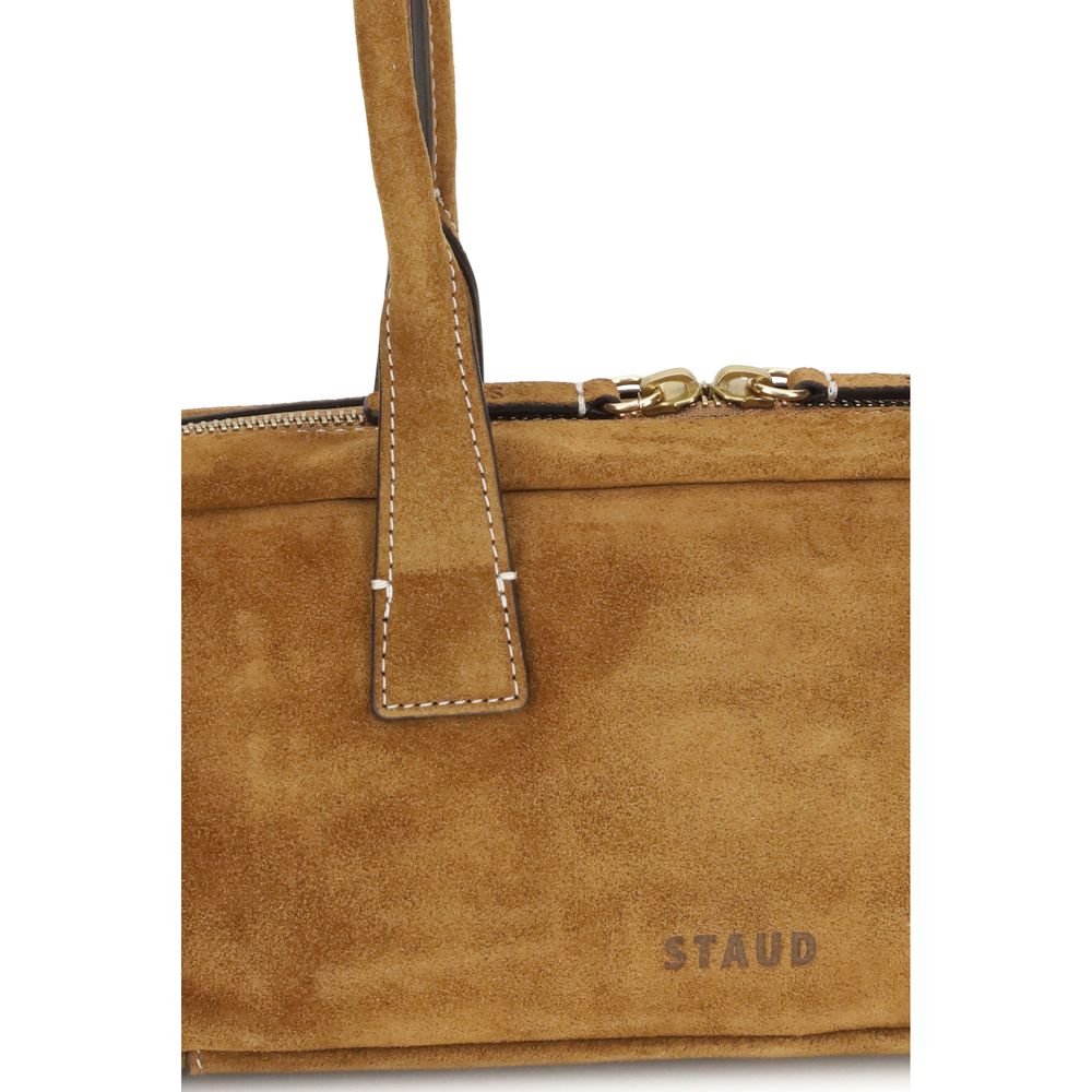 Staud Beige Calf Leather Bos Taurus Shoulder Bag