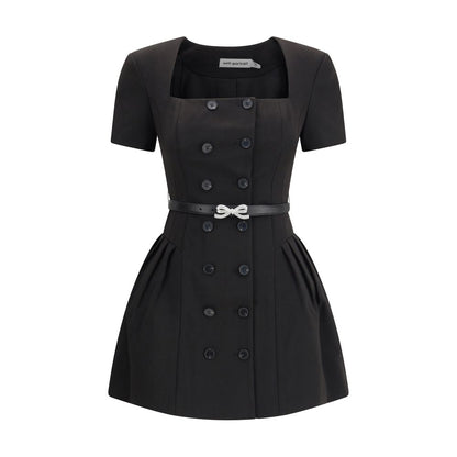 Self-Portrait Crepe short sleeve Dress