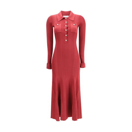 Self-Portrait Red Viscose Casual Dress