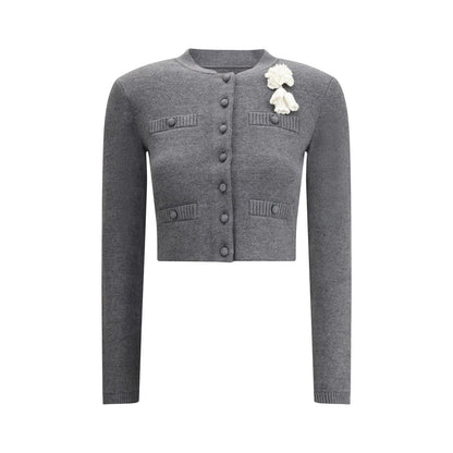 Self-Portrait Crocheted flower Cardigan