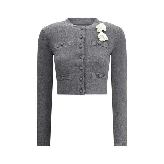 Self-Portrait Crocheted flower Cardigan