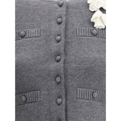 Self-Portrait Crocheted flower Cardigan