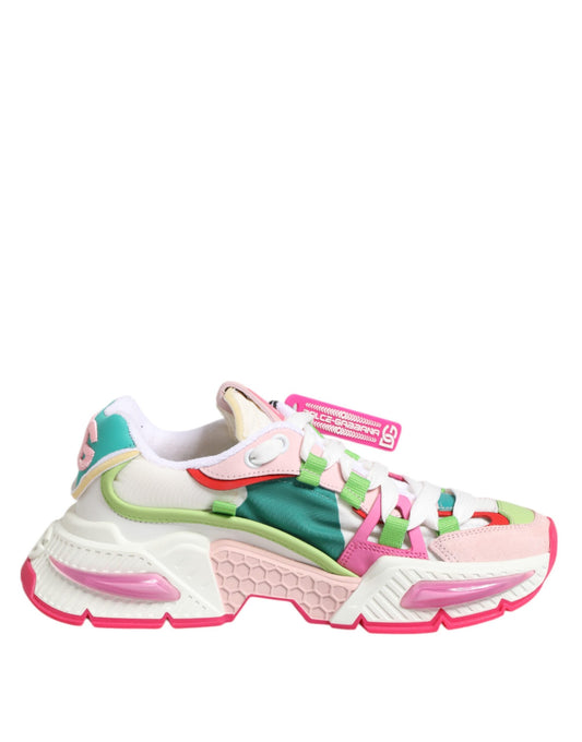 Dolce & Gabbana Multicolor Leather Airmaster Low Top Sneaker Shoes