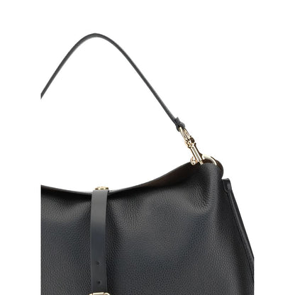 Etro Black Calf Leather Bos Taurus Shoulder Bag