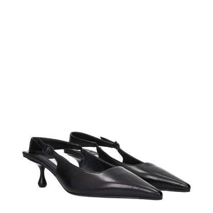 Jimmy Choo Black Leather Sandals