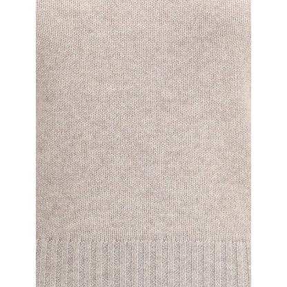 Allude Beige Cashmere Cashmere Sweater