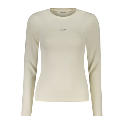 Guess Jeans White Cotton T-Shirt