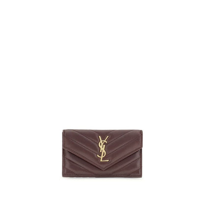 Saint Laurent Bordeaux Lamb Ovis Aries Aries Wallet