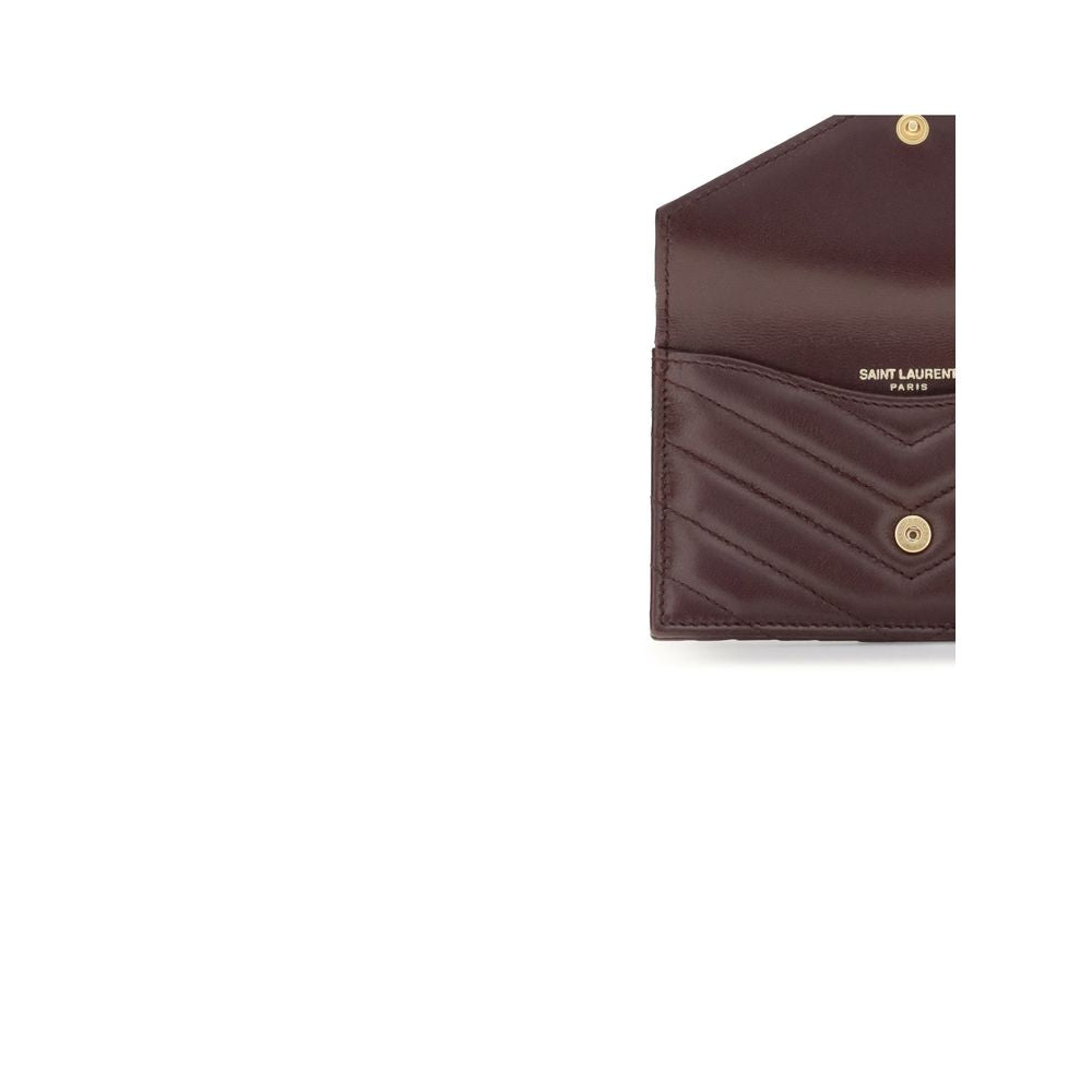 Saint Laurent Bordeaux Lamb Ovis Aries Aries Wallet