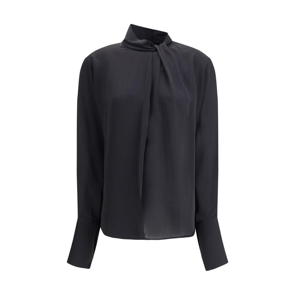 Tom Ford Black Silk Blouse