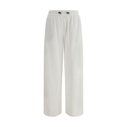 Brunello Cucinelli White Cotton Joggers (Workout Pants)