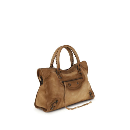Balenciaga Beige Calf Leather Bos Taurus Handbag