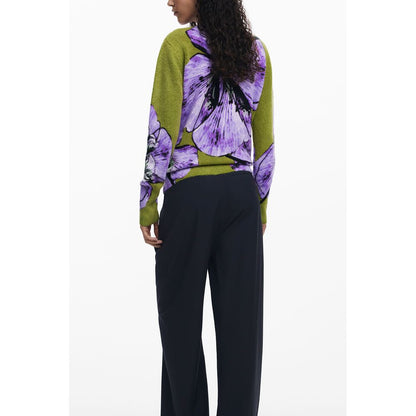 Desigual Purple Elastane Sweater