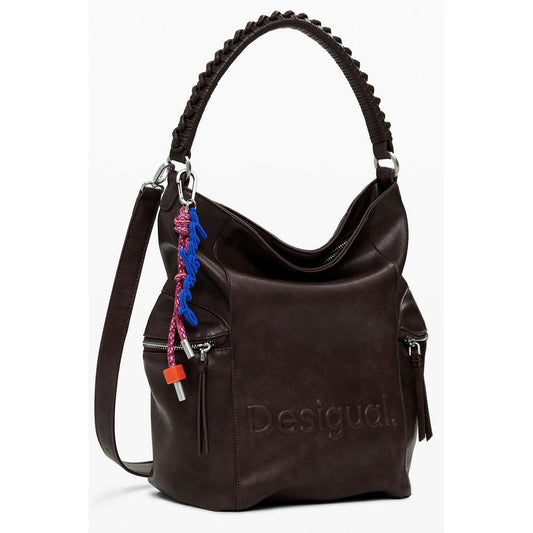 Desigual Brown Polyethylene Women Backpack