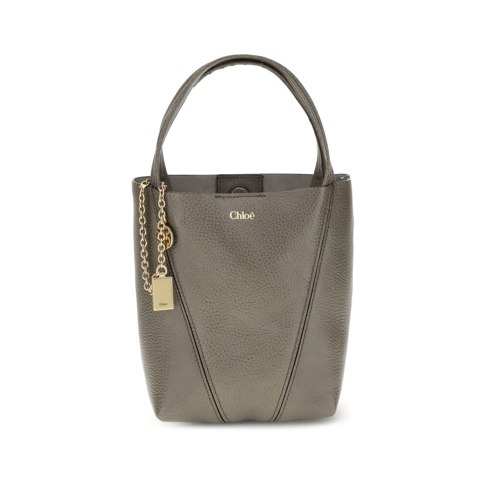 Chloé Gray Calf Leather Bos Taurus Shoulder Bag