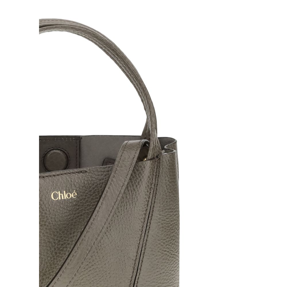 Chloé Gray Calf Leather Bos Taurus Shoulder Bag