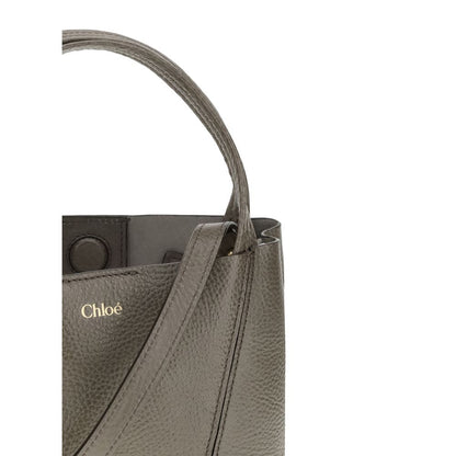 Chloé Gray Calf Leather Bos Taurus Shoulder Bag