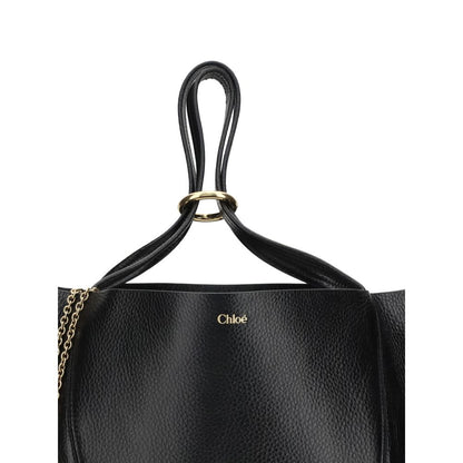Chloé Black Calf Leather Bos Taurus Shoulder Bag